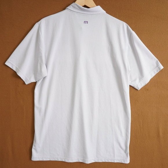 Travis Mathew Mens Shirt Polo Short Sleeve Gray Pu - Picture 3 of 6